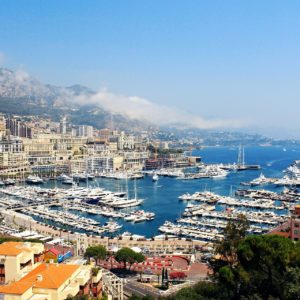 Monaco Hafen mit Schiffen